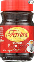 Ferrara Instant Espresso Coffee 2 Ounce (Pack of 24) by Ferrara
