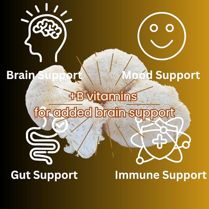 Lion’s Mane Tincture Enhanced High Potency Double Extracted 60 Daily Doses