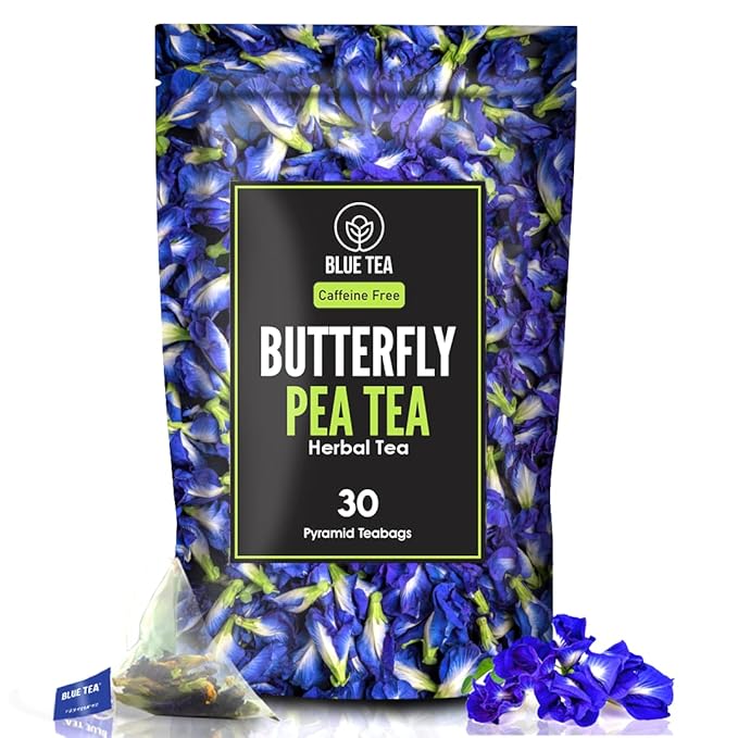 BLUE TEA – Combo - Butterfly Pea Flower Tea (30 Tea Bags) + Butterfly Pea Flower Tea (15 Tea Bags) + Butterfly Pea Flower Tea (0.88 Oz) – Herbal Tea - Gluten Free || Eco-Conscious Packaging||