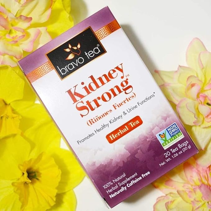 Bravo Teas Kidney Strong Herbal Tea Caffeine Free 20 Tea Bags (Four Pack)