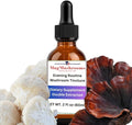 Evening Routine Mushroom Tincture High Potency Double Extracted 60 Daily Doses Reishi and Lion's Mane