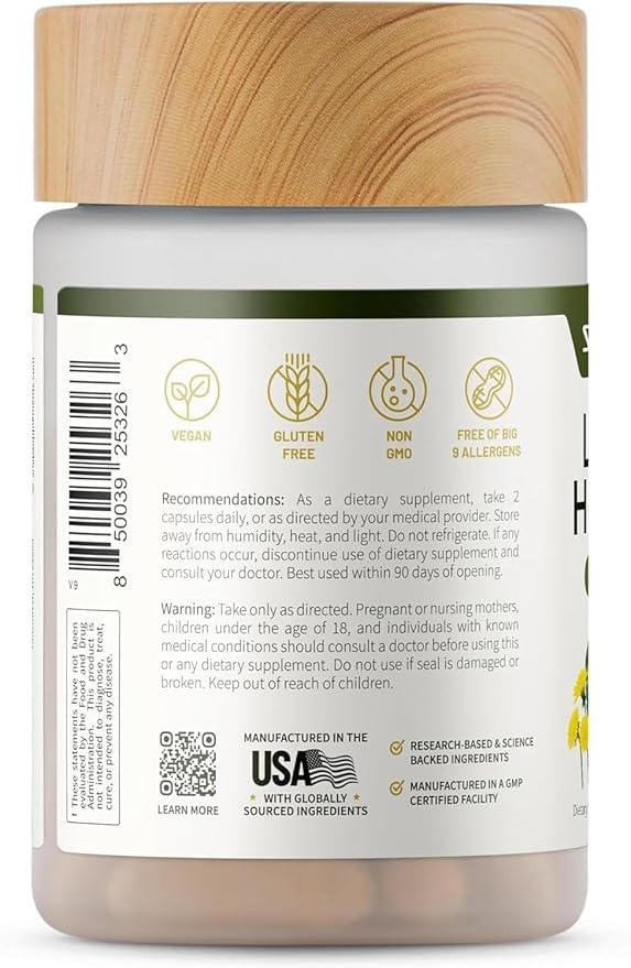 Snap Supplements Liver Health &amp Detox - Milk Thistle Supplement Supports Healthy Liver and Digestive Health 60 Vegetarian Capsules (1 Month Supply)