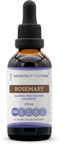 Secrets of the Tribe Rosemary Alcohol-Free Liquid Extract Rosemary (Rosmarinus Officinalis) Dried Leaf Tincture Supplement (2 FL OZ)