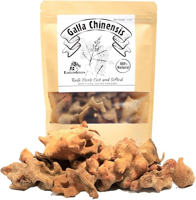 Galla Chinensis (Galls of Rhus chinensis/Melaphis Chinensis/Rhus chinensis/Wubeizi/五倍子/오배자) Dried Bulk Herb 3Oz (88g)