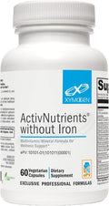 XYMOGEN ActivNutrients without Iron - No Iron Multivitamin for Wellness Support - Energy Production &amp Immune Support - Antioxidant Activity - Gluten-Free &amp Dairy-Free - 60 Count