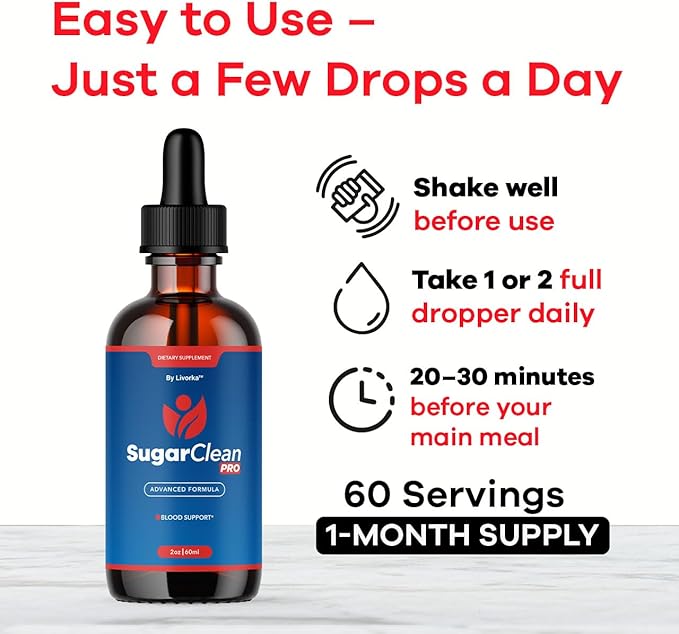 (5 Pack) Sugar Clean Pro Drops - Official SugarClean Pro Advanced Premium Liquid Formula Support - Maximum Strength Natural Supplement for Overall Health &amp Wellness Reviews 5 Bottles for 5 Month