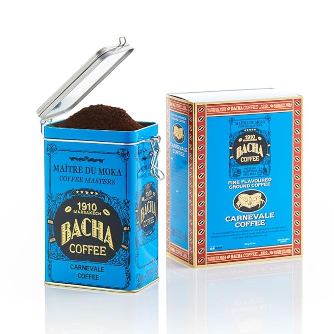Bacha Coffee | Carnevale Fine Flavoured Coffee Autograph Collection 100% Arabica Specialty Coffee Ground Beans Medium Roast 350g &amp 100% Cotton Filter 125mm/4 fl oz Serving Size
