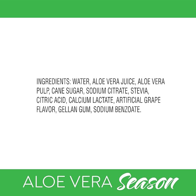Season Aloe Vera Drink with Pulp Original Flavor 16.9 fl oz (Pack of 12)