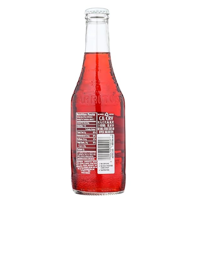 Generic Jarritos Strawberry Drink Glass Bottle 12.5 oz pack of 12