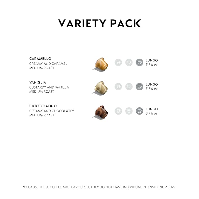 Nespresso Capsules Original Line Barista Flavored Pack Medium Roast Espresso Coffee 30 Count Espresso Coffee Pods