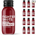 Ginger + Beetroot (12x60ml) | 100% Natural | Perfect Morning/Post Workout Pick Me Up | No Preservatives | Fresh &amp Fiery Beetroot and Ginger Shots