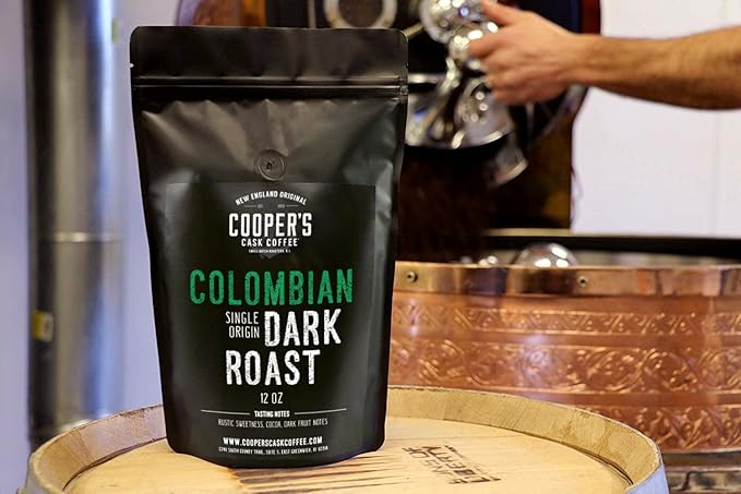 Dark Roast Colombian Coffee Single Origin Whole Bean 12oz (Pack of 2)