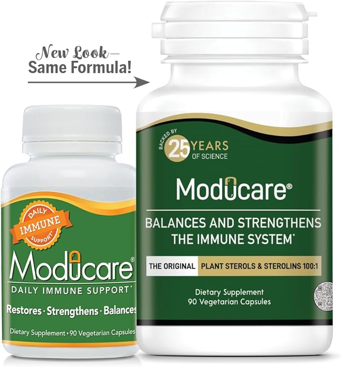Moducare Daily Immune Support Plant Sterol Dietary Supplement 90 Vegetarian Capsules (Packaging May Vary)