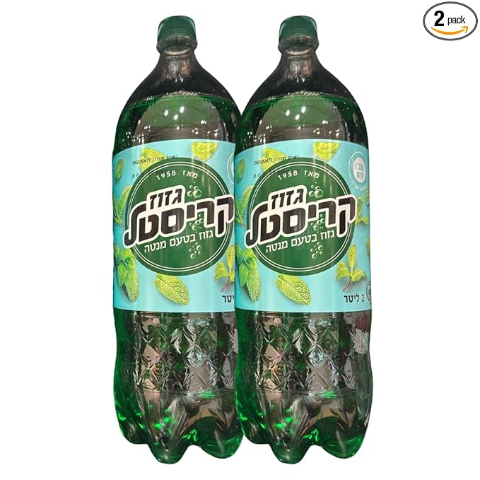 Kosher Crystal Israeli Mint Soda 2L Pack of 2