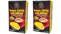 2 Packs - Instant Coffee with Durian 4 In 1 - Ca Phe Hoa Tan Vi Sau Rieng 4 IN 1-8 Sachets per Box with 2 Boxes per Order - Product of Thailand