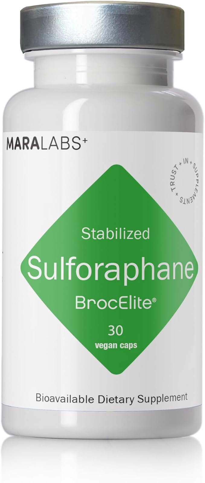 Mara Labs BrocElite Plus | Stabilized Broccoli Sulforaphane Supplement | Glyphosate Residue Free Certified – Third-Party Tested | 30 Vegan Capsules