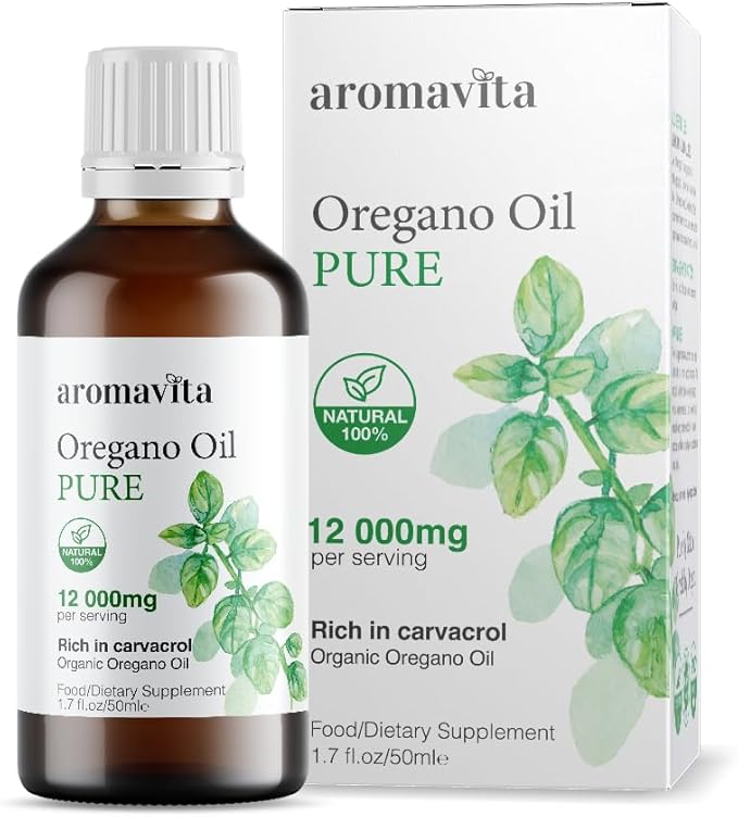 Organic Oil of Oregano-100% Pure Undiluted Greek Oregano Oil with Carvacrol - Over 86%-Immune Support Herbal Supplement - Non-GMO Extra Strength Organic Liquid Drops 1.7 FL.OZ/50ml