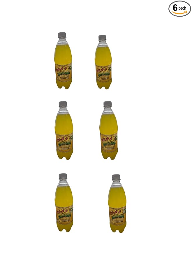 Generic Jamaican Bigga Soda Soft Drink 20oz 6 Pack (Pineapple)