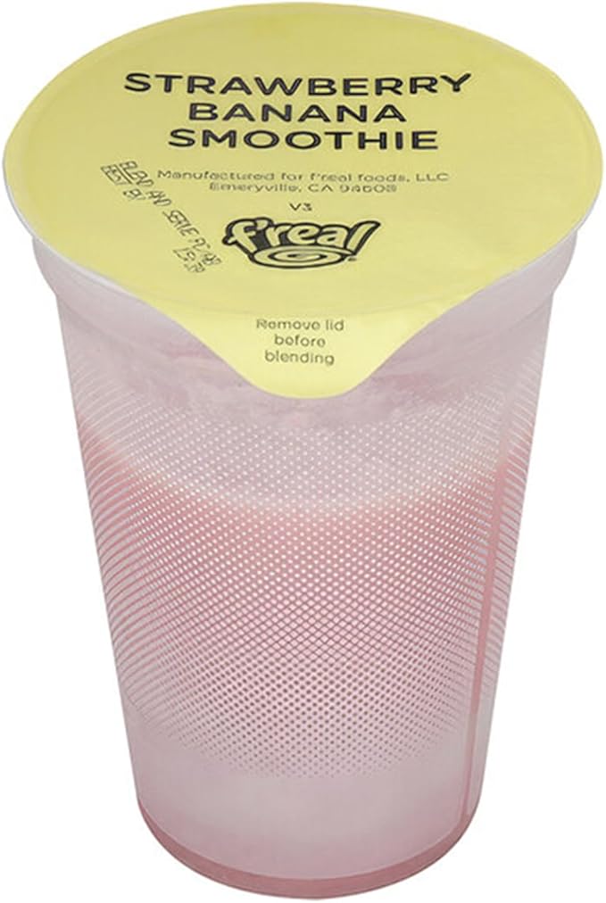 f'real Made to Order Strawberry Banana Smoothie 10 fl. oz. - 12 Pieces WS-108FRE80053-NPF