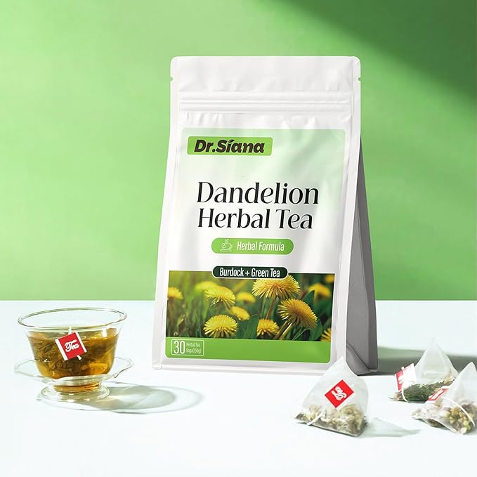 Dr.Siana Burdock Root Tea &amp Green Tea5g x 30 Teabags - Premium Natural Herbal Tea Support Digestive Function