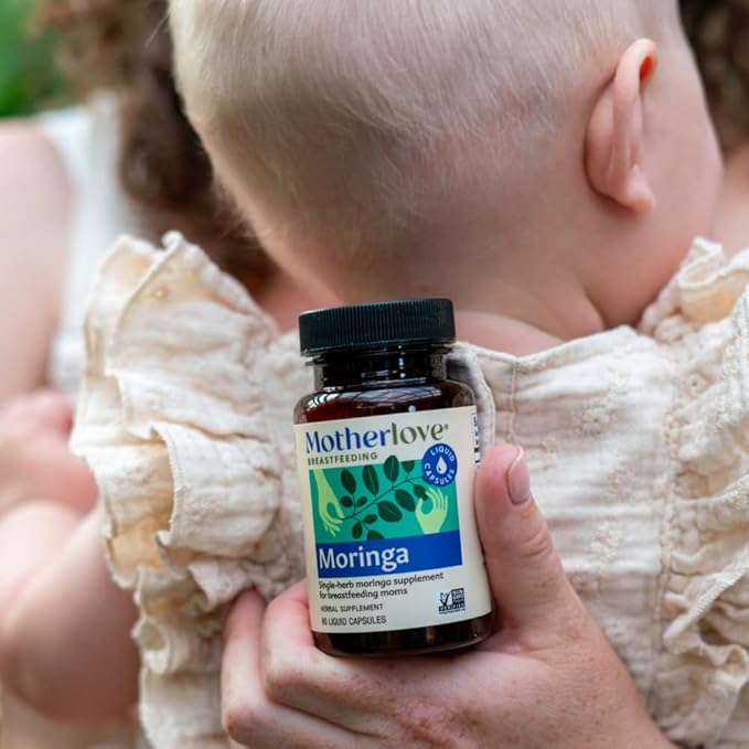 Motherlove Moringa (60 Liquid caps) Lactation Supplement to Support Breast Milk Supply—Non-GMO Organic Herbs Vegan Kosher