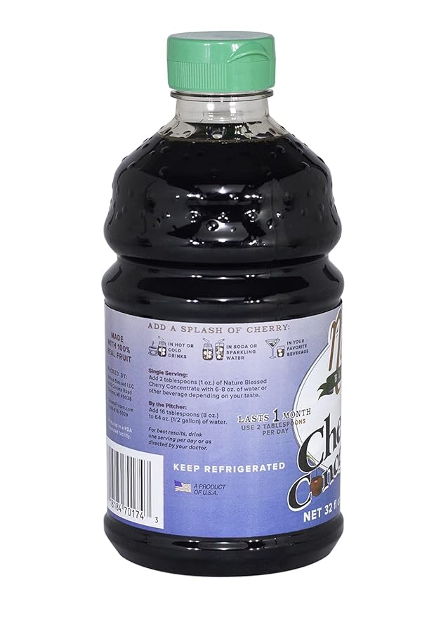 Nature Blessed 100% Pure Tart Cherry Concentrate 4 Quarts