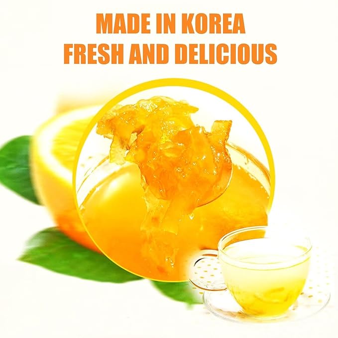 Apexy Authentic Korean Honey Citron Tea Citron Tea Just Add Hot Water Yuzu Marmalade Yuzu for Salad Citron Spread No Artificial Colors Versatile and Natural Delight Made in KOREA 35.27oz (1kg)