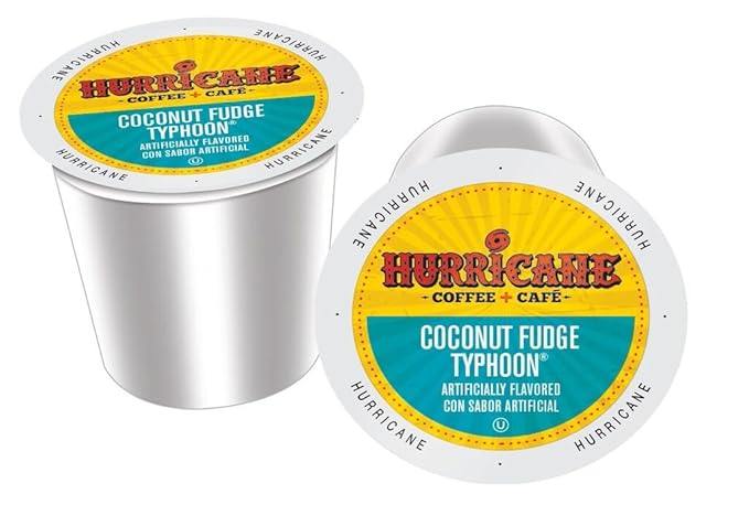 Hurricane Coffee Coconut Fudge Typhoon 24 Count