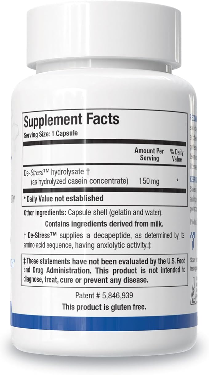 BIOTICS RESEARCH De-Stress Patented Nutrient Designed to Support Calmness Healthy Sleep Habits All-Natural Supports Mental Wellness &amp Calm. 30 Capsules
