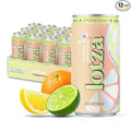 Lotza Sparkling Non-Alcoholic Adaptogen Drink with Electrolytes | Non-Alcoholic Mocktail &amp Drink Mixer| Antioxidants &amp Real Fruit (Pack of 12) Original Citrus