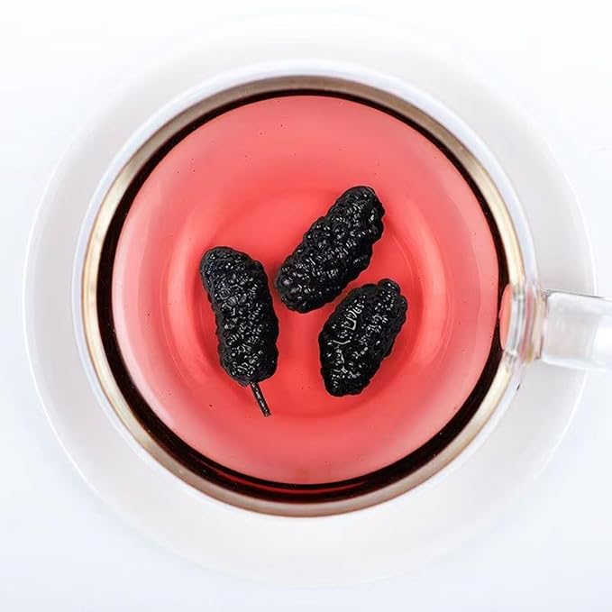 Dried Black Mulberries 14.1oz Black Mulberry Tea Sweet Delicious Dried Fruit Snacks