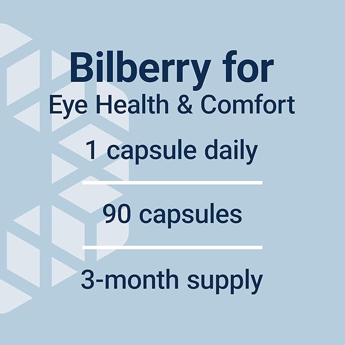 Life Extension Standardized European Bilberry Extract 100 mg MirtoSelect® Vaccinium myrtillus Eye Health Circulation Lubrication Gluten-Free Non-GMO Vegetarian 90 Capsules