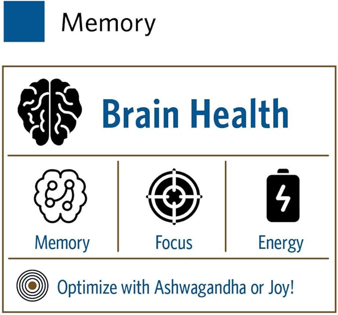 ORGANIC INDIA Memory Herbal Supplement - Supports Mental Clarity &amp Healthy Nervous System Immune Support Vegan Gluten-Free Kosher USDA Certified Organic Non-GMO - 90 Capsules