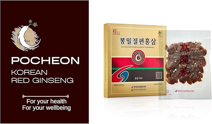 Pocheon 300g(10.6oz) 6Years Sliced Korean Panax Red Ginseng Roots with Honey Saponin