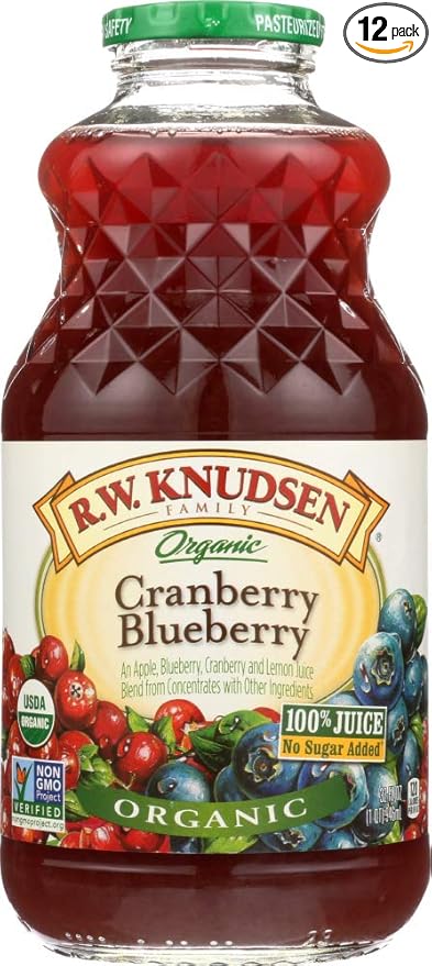 2 Savers Package:R.W. Knudsen Family Cranberry BluBerry (12x32OZ )