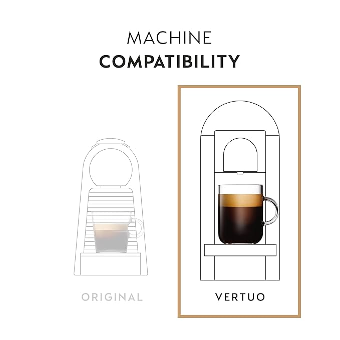 Nespresso Capsules Vertuo Sweet Vanilla Medium Roast Coffee 30 Count Coffee Pods Brews 7.8oz.