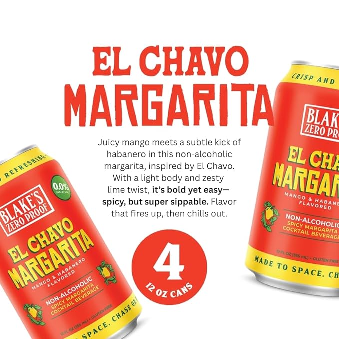 Blake’s Zero Proof Sparkling Mocktail Variety Pack – Non Alcoholic Carbonated Juice Beverage Gluten Free Cocktail-Inspired Flavors Including American Fashioned El Chavo Margarita &amp Triple Jam M