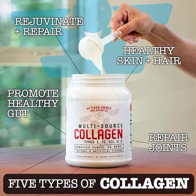 Multi-Source Collagen Promotes Hair Skin and Nail Health (French Vanilla)