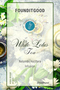 FounditGood’s Pure 'White Lotus Tea' (Nelumbo nucifera) | Herbal Infusion | 100% Natural &amp Pure | Heart Health Support | 60 Dip Tea bags