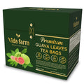 VIDA FARM 125 Premium Guava Leaf Tea Bags Zero Sugar Tea Handpicked 100% Pure and Natural Guava Leaves Non-GMO No Caffeine Gluten-Free Vegan