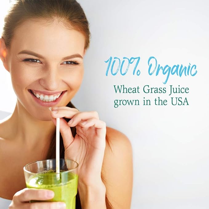 Garden of Life Raw Organic Perfect Food 100% Organic USA Wheat Grass Juice - Juiced Green Superfood Greens Powder 60 Servings - Stevia-Free Non-GMO Vegan Gluten Free Whole Food Dietary Supplement