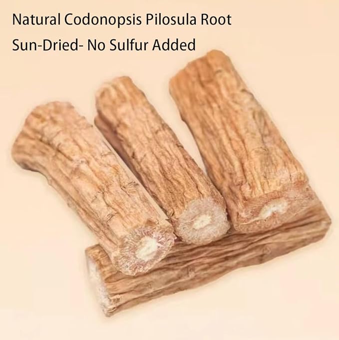 Codonopsis Root Dried Codonopsis Pilosula -7.05oz/200g-Pure Natural Chinese Herbal Medicine Dang Shen-党参 -For Tea &amp Soup (Codonopsis Root)