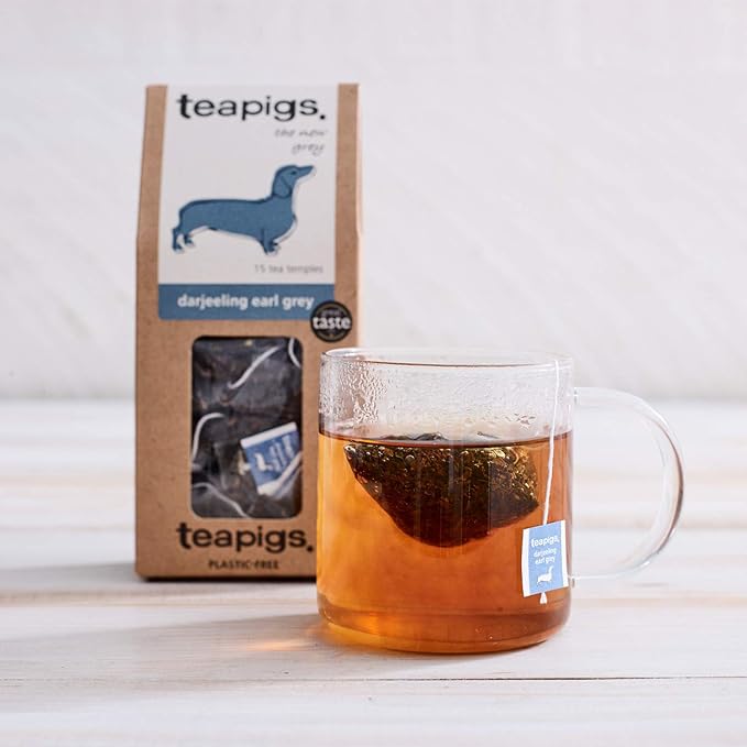 Teapigs Earl Grey Strong Black Tea Caffeinated Vegan 15 Each (Pack Of 6)