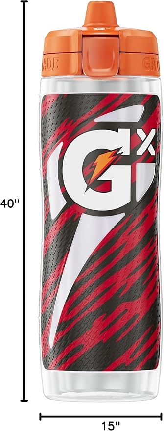 Gatorade Gx NFL Non-Slip Squeeze Bottles Gx Hydration System &amp Gx Sports Drink Concentrate Pods