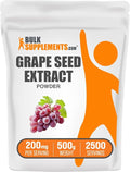 BulkSupplements.com Grape Seed Extract Powder - Antioxidant Supplement Herbal Supplement - Vegan &amp Gluten Free 200mg per Serving 500g (1.1 lbs) (Pack of 1)