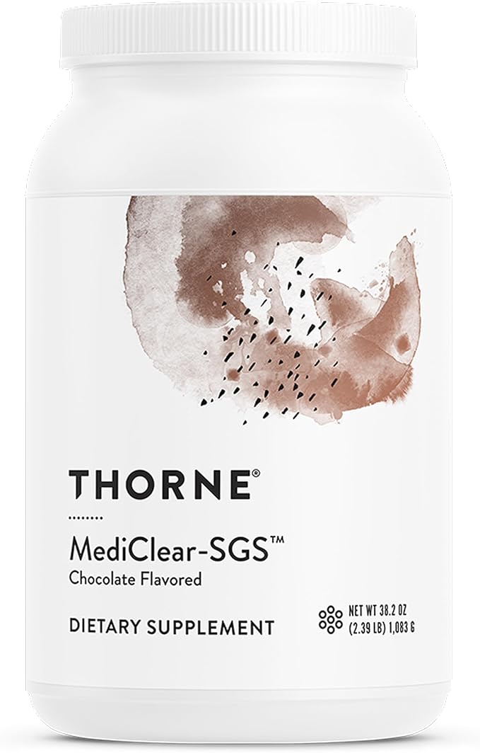 THORNE - MediClear-SGS - Rice and Pea Protein-Based Drink Powder with a Complete Multivitamin-Mineral Profile - Foundational Support - Eliminate Environmental &amp Dietary Toxins* - Chocolate - 38.2