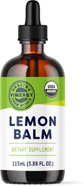 Vimergy USDA Organic Lemon Balm Tincture Herbal Supplement – Can be Used in Tea - Non-GMO Alcohol-Free –115 mL (1 mL/Serving)