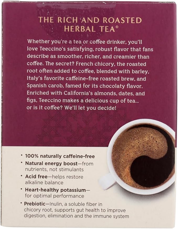 Teeccino - Teeccino Herbal Coffee Hazelnut - 10 Tea Bags - Case of 6
