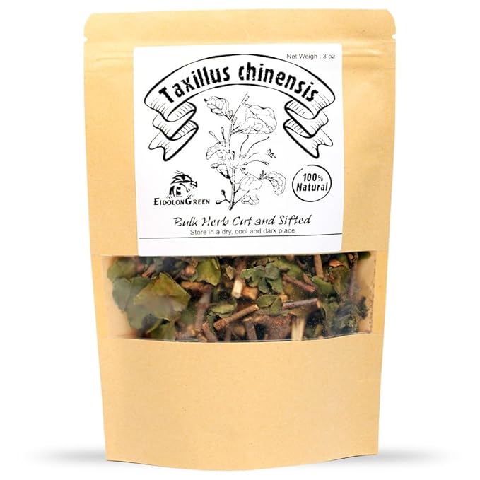 EidolonGreen [China Medicinal Herb] Dried Chinese Mistletoe (Taxillus chinensis/Sang ji sheng/桑寄生) Stems and Leaves 3 Oz (88g)
