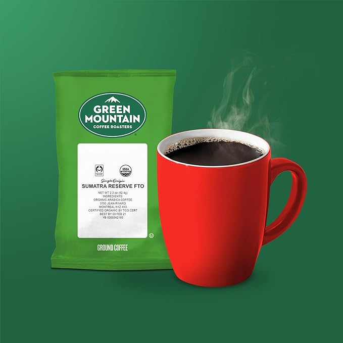 Green Mountain Coffee Roasters Sumatra Reserve FTO Keurig Fractional Packs 50 Count 2.2 oz